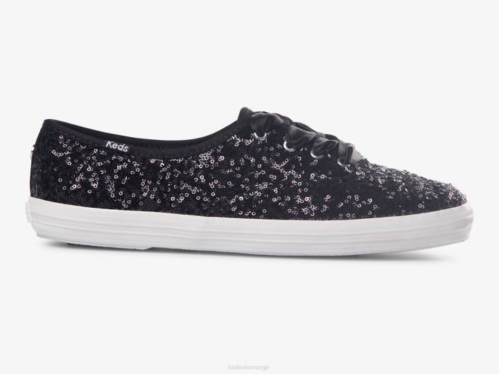 Keds kvinner mester paljetter feiring sneaker N4VX187 svart